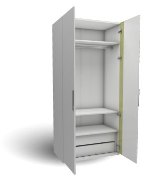 İki Kapaklı Gardırop