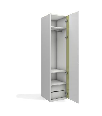 Tek Kapaklı Gardırop